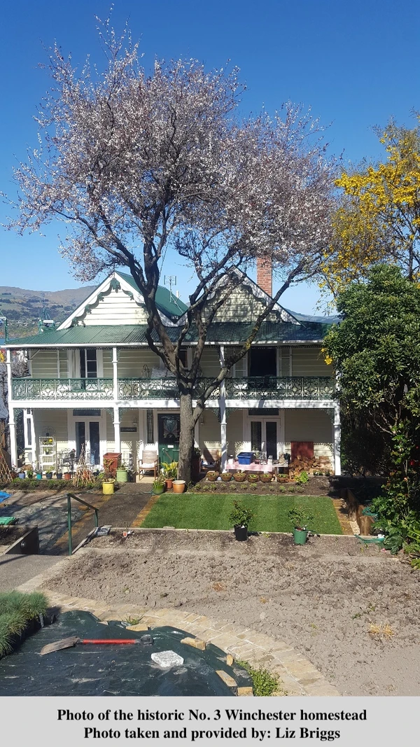 Photo shows the current day No.3 Winchester Street homestead 