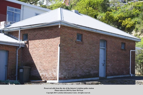 Photo of historic police station cells that remain on site