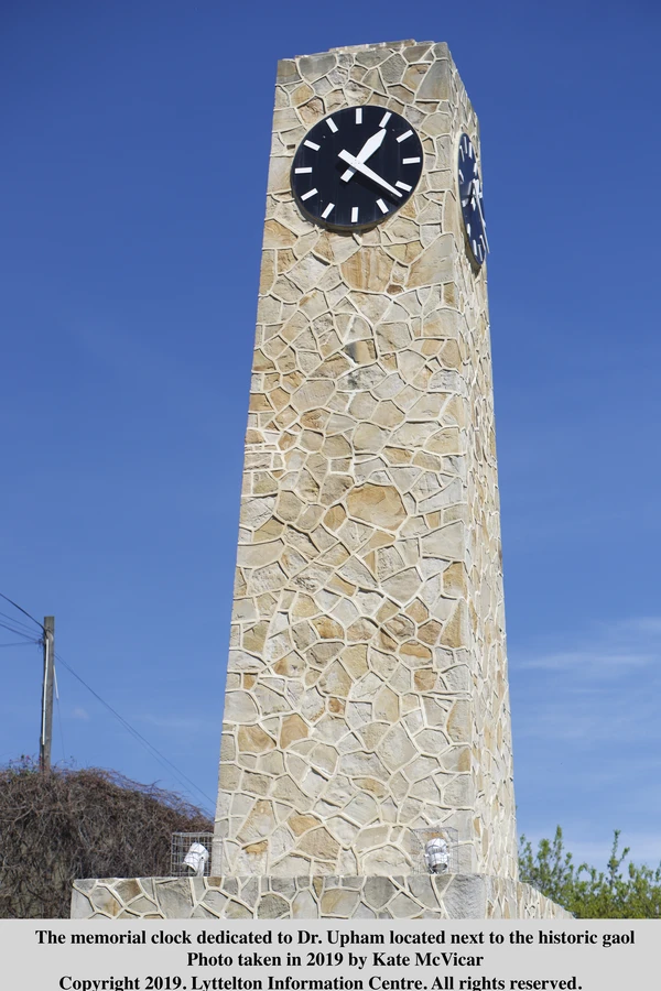 Dr Upham memorial clock found near the historic jail 