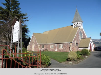 Photo shows the Holy Trinity Anglican Church in 2010 pre-earthquakes 