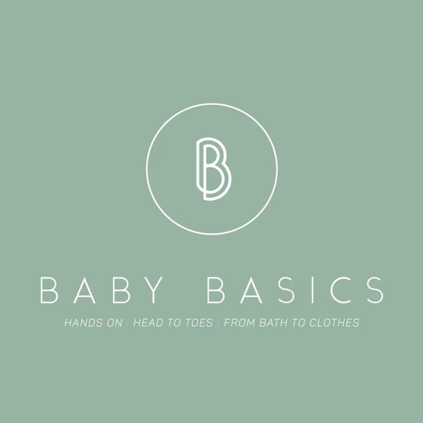 pale green back ground with bb logo for baby basics and details