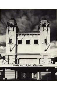 Black and white image of Habrour light theatre Lyttelton