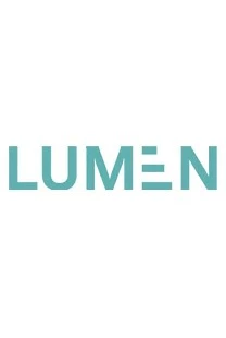 Blue sign saying Lumen