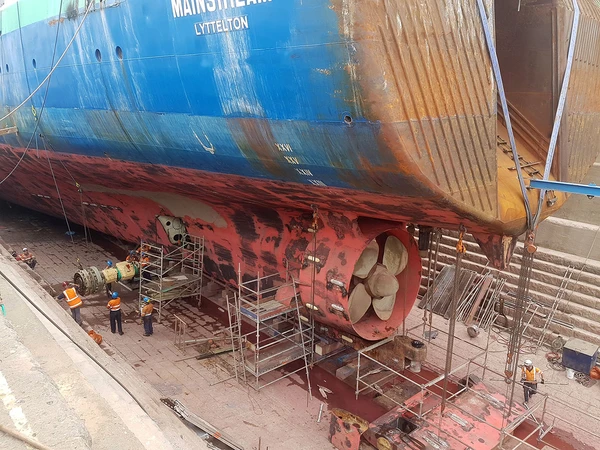 Huge trawler repair