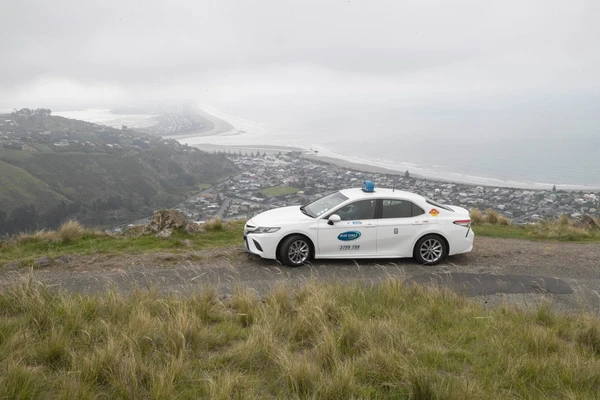 Taxi on summit road