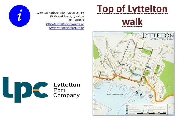 Lyttelton Top Walk Map