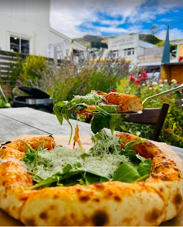 Pizza in the garden