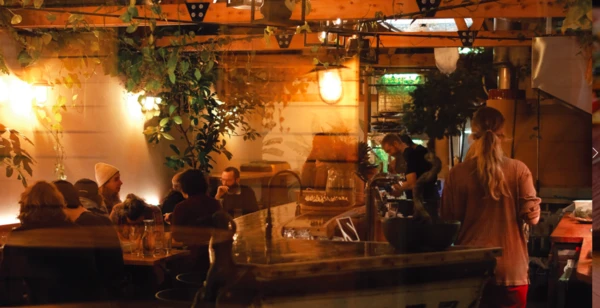 Inside evening
