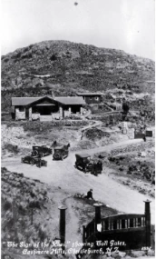 Sign of the Kiwi showing Toll gates circa 1930